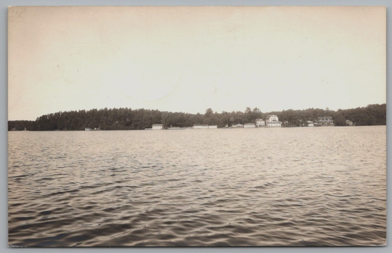 Antique Postcard- RPPC - Unknown location - Postmarked Franklin MA
