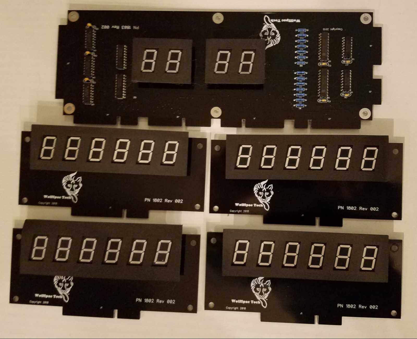 Williams System 3-6 DIY Display kit - Wolffpac - Blue digits Williams System 3-6 DIY Display kit - Wolffpac - Blue digits