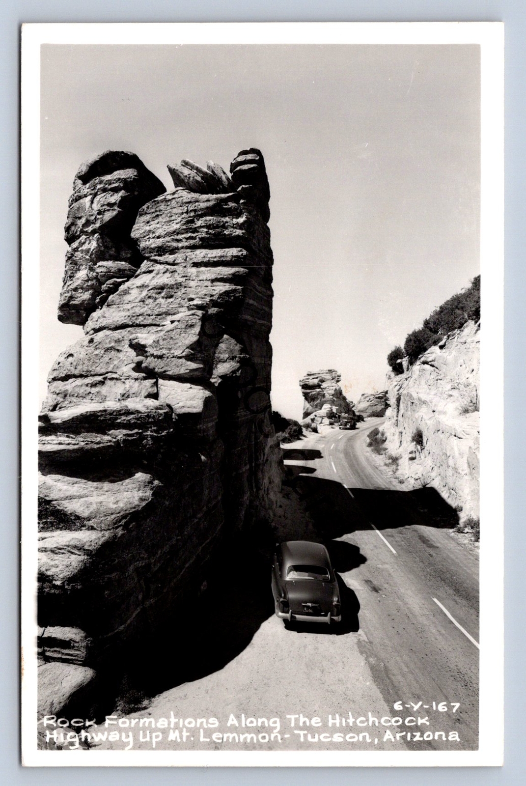 K8/ Tucson Arizona RPPC Postcard c1940-50s Rock Formations Cline 101