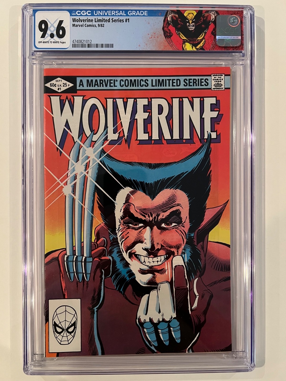 Wolverine Limited Series #1 CGC 9.6 Near Mint+ New Slab & Custom Wolverine Label