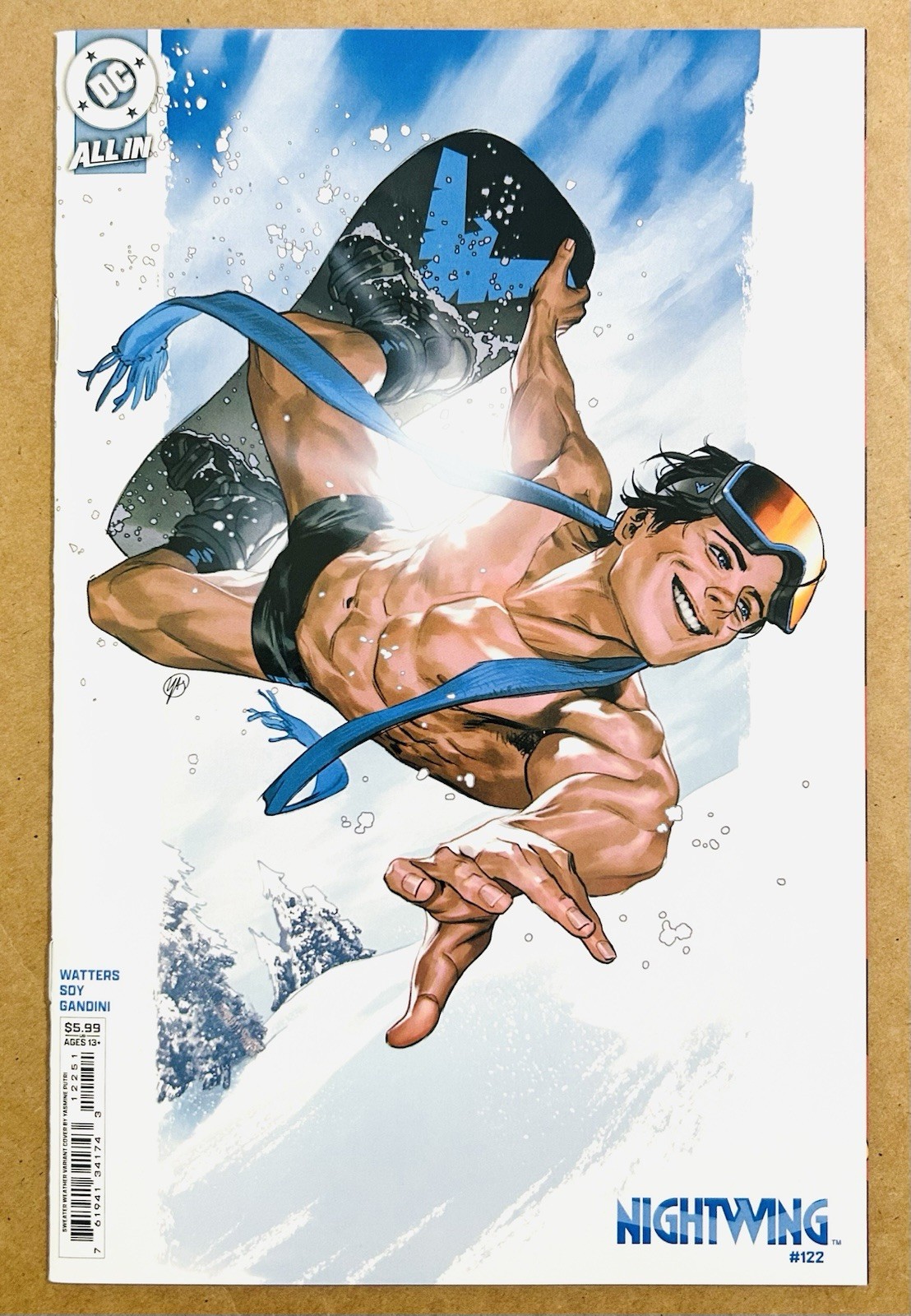 Nightwing #122 Yasmine Putri Sweater Weather Variant 2025 Card Stock, DC Comics