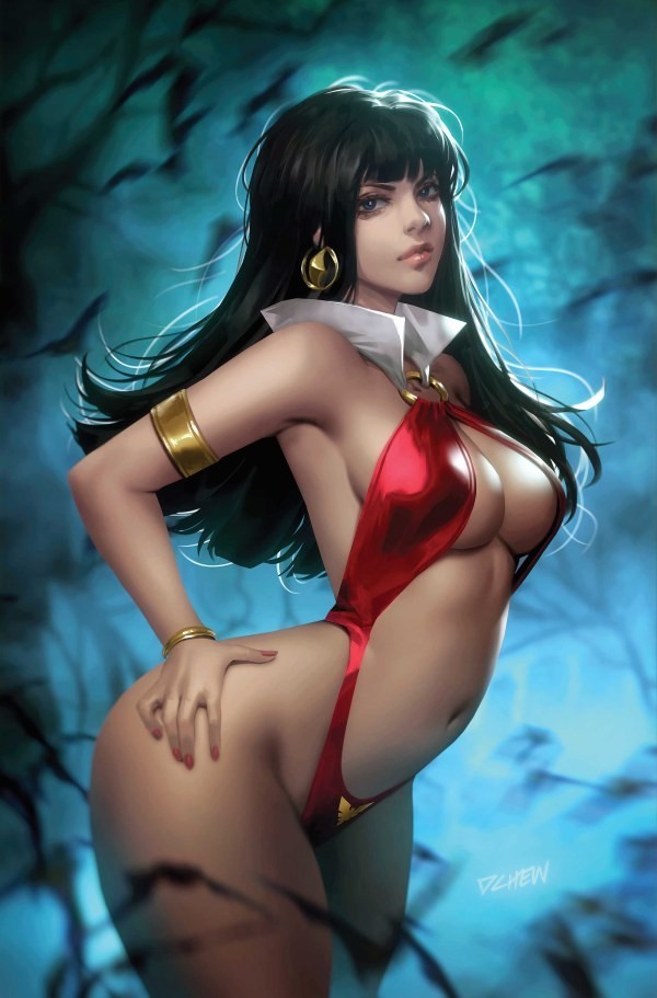 VAMPIRELLA #1 - DERRICK CHEW COVER K VIRGIN VARIANT RATIO 1:15 VAMPIRELLA #1 - DERRICK CHEW COVER K VIRGIN VARIANT RATIO 1:15