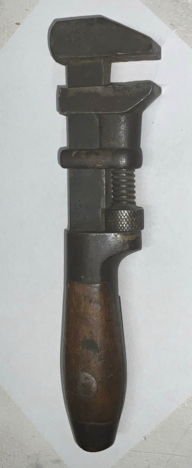 Vintage L. COES Adjustable Wrench Wood Handle Worcester Mass USA. 6-1/2” Vintage L. COES Adjustable Wrench Wood Handle Worcester Mass USA. 6-1/2”