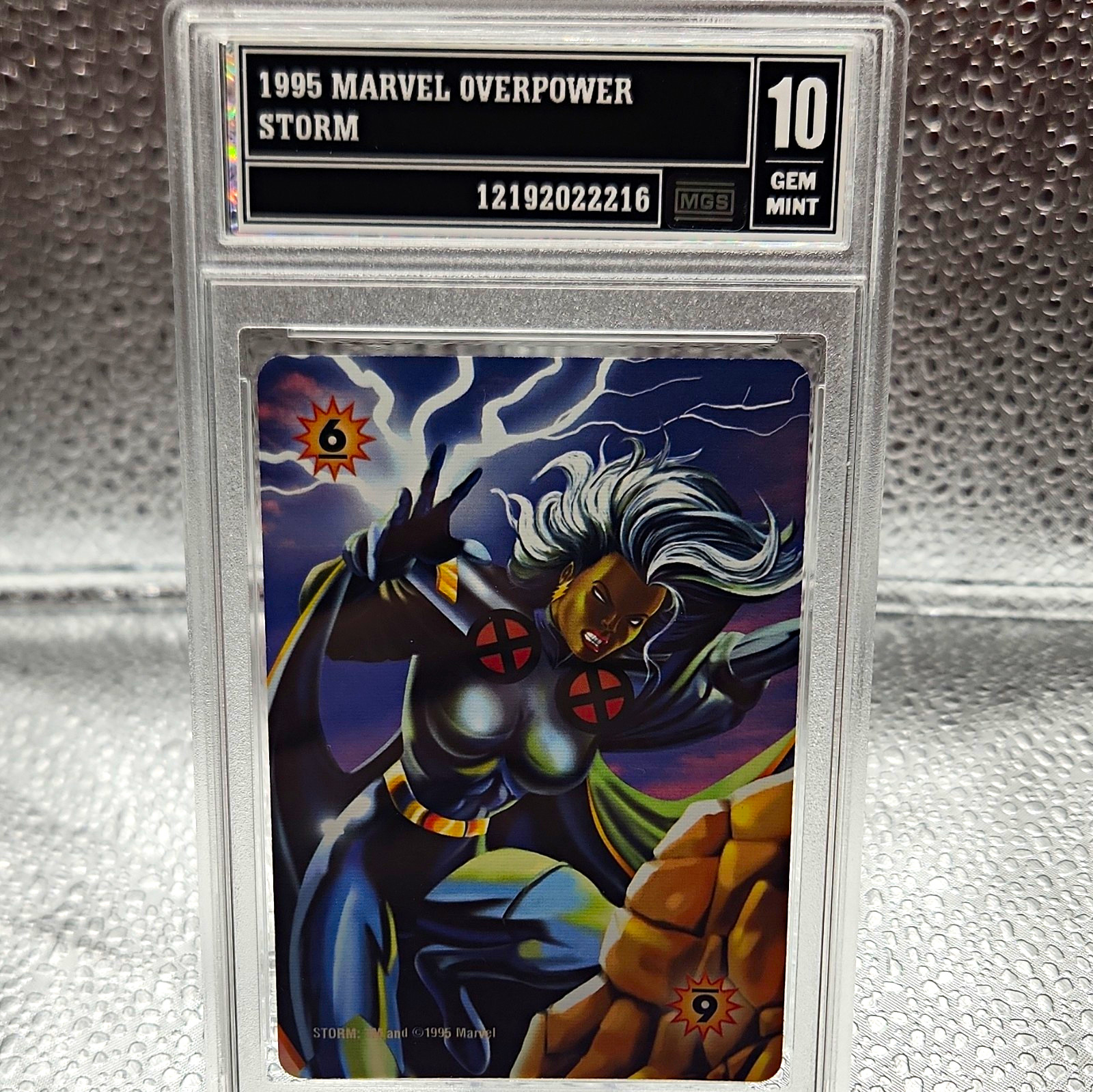 Marvel 1995 OverPower STORM #6 X-Men Non-Sport Trading Card - Graded