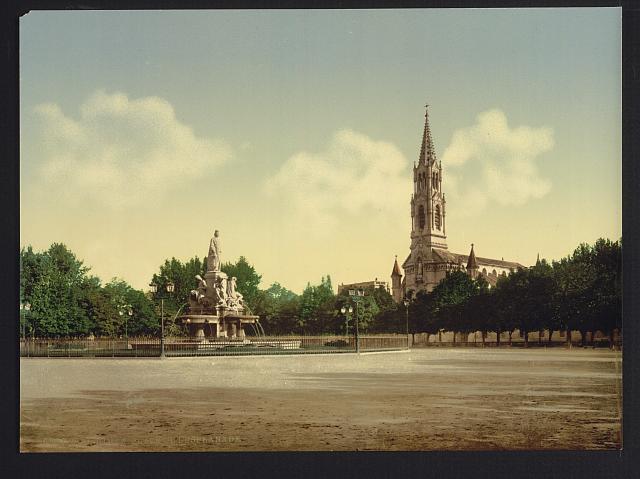 The esplanade N�mes France c1900 OLD PHOTO The esplanade N�mes France c1900 OLD PHOTO