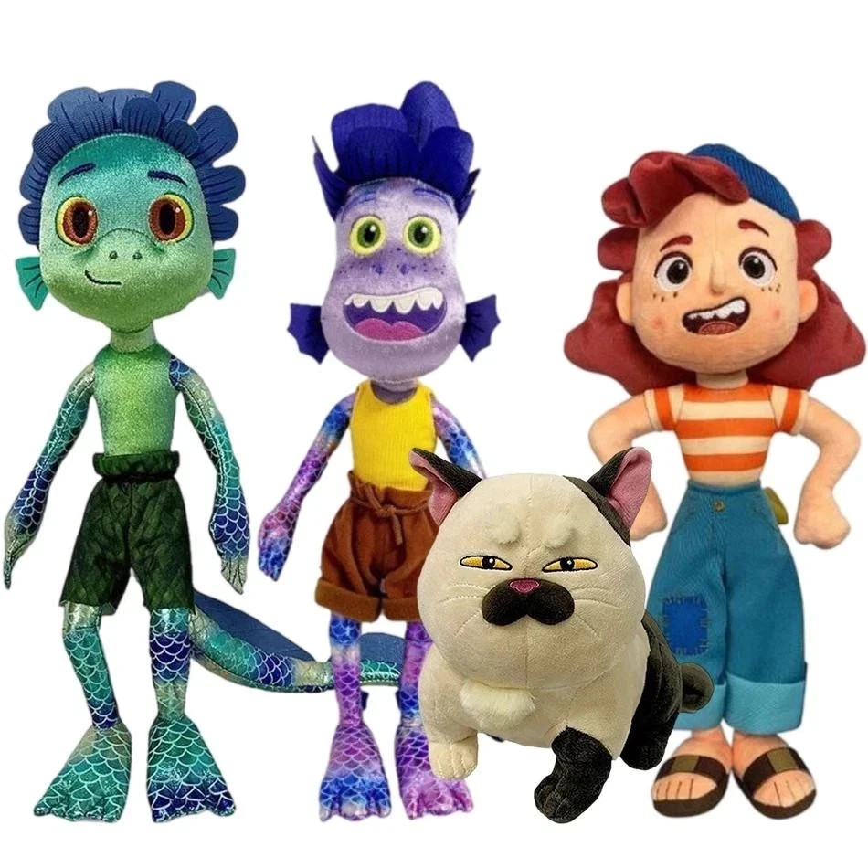 Disney Pixar Movie Luca Alberto Sea Monster Plush Toy 17-43cm Cartoon Cat Purple Disney Pixar Movie Luca Alberto Sea Monster Plush Toy 17-43cm Cartoon Cat Purple