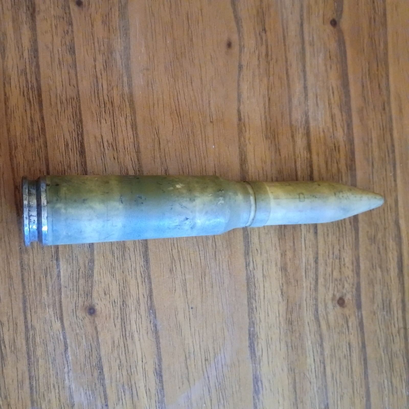 Dummy 20mm round training 20mm round, US Military, lot of 1 Dummy 20mm round training 20mm round, US Military, lot of 1