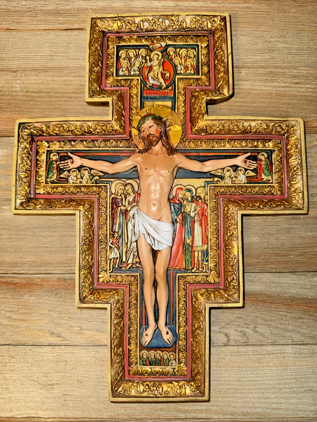 Vintage Joseph\'s Studio Roman Exclusive 3-D San Damiano Renaissance 10.75\