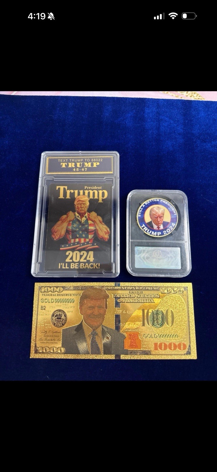 Donald Trump 2024 Commemorative Coin Set “Make America Great Again” Politics
