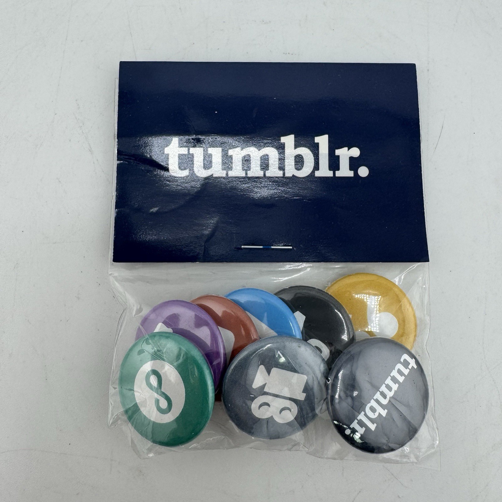 Vintage Tumblr Promotional Pinback Button Lot Original Sealed Package 2010s RARE