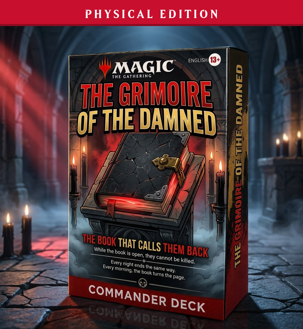 Horror - The Grimoire of the Damned, PRINTED 100 Card Commander Deck, MTG EDH Horror - The Grimoire of the Damned, PRINTED 100 Card Commander Deck, MTG EDH