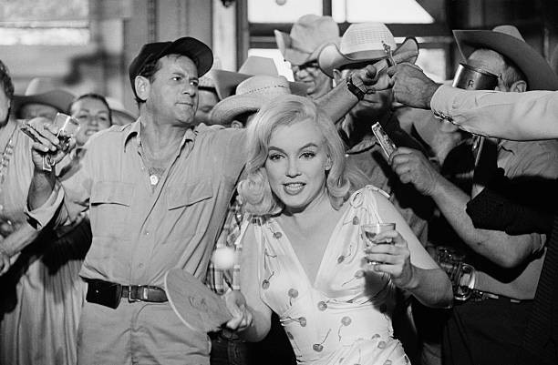 American actors Eli Wallach Marilyn Monroe location shoot of The M- Old Photo