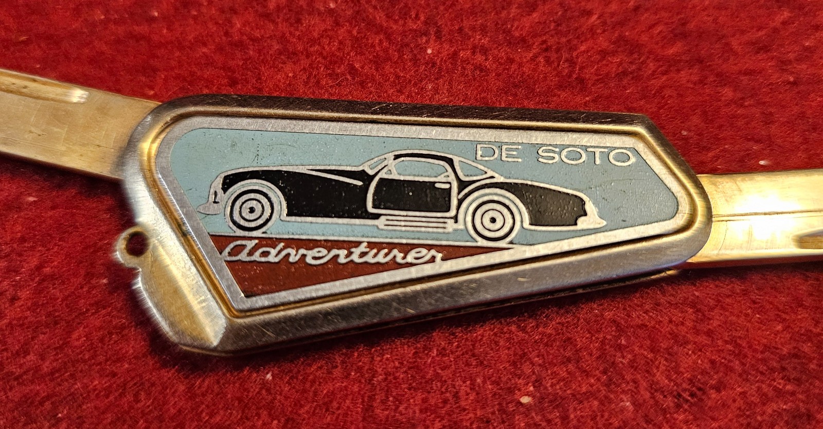 Vintage 1950s DeSoto Adventurer Signa Craft Folding Dual Key Set Mopar Accessory