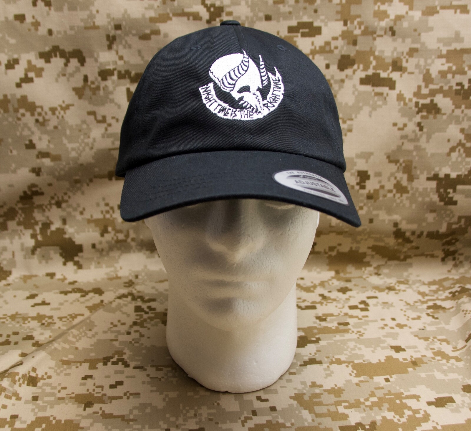 Night Nine NIGHT TIME IS THE RIGHT TIME Cap Jormungand SEAL Team 9 Alpha Platoon