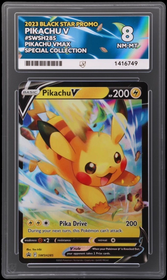 Pokemon TCG Pikachu SWSH285 English VMax Special Collection Ace 8