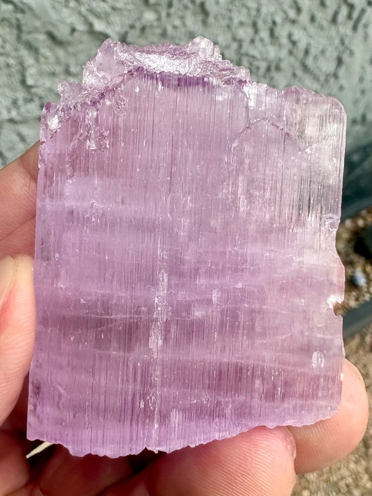 90.4 Gram Natural Pink Kunzite Crystal From Afghanistan 90.4 Gram Natural Pink Kunzite Crystal From Afghanistan