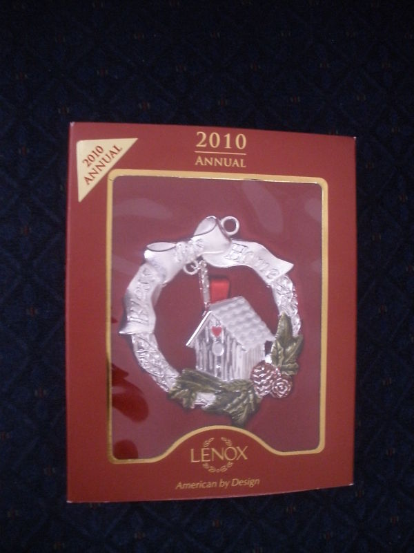 NIB Lenox 2010 Annual Bless This Home Ornament