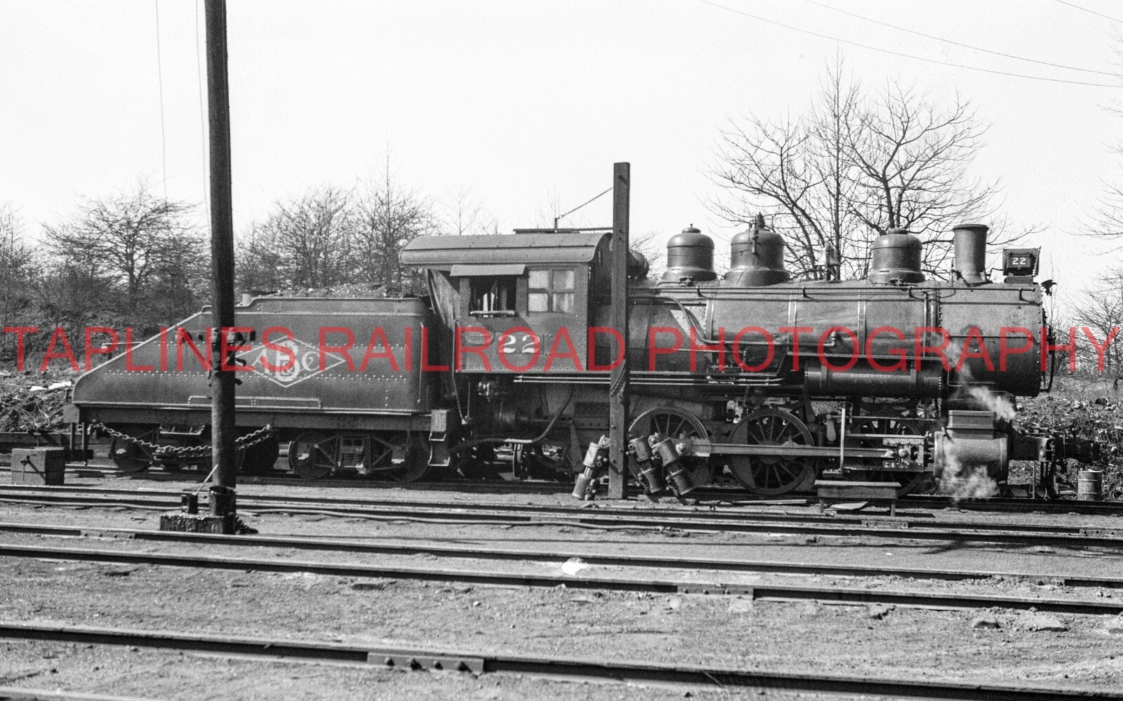 Atlanta Birmingham &  Coast 22 0-6-0 ATLANTA GA 2-28-1934 NEW 5X8 PHOTO