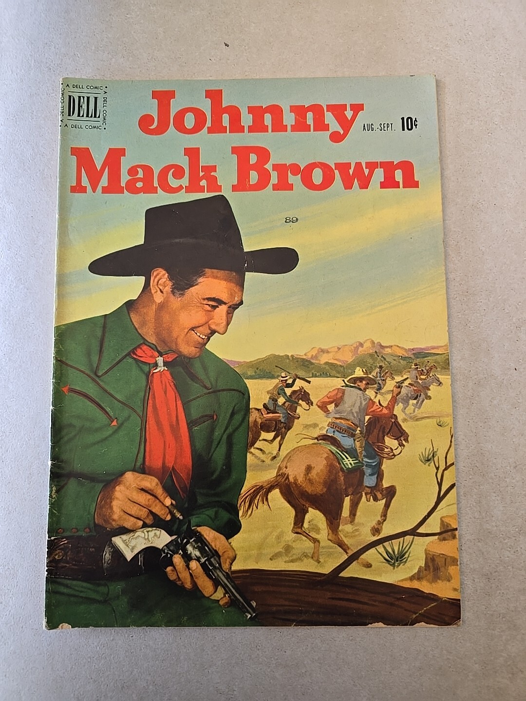 Johnny Mack Brown #6 Aug Sep 1951 Dell Comics - Western Photo Cover Jesse Marsh