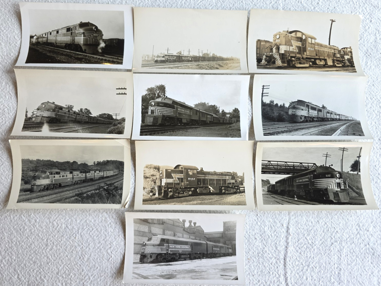 C. 1940s-40s New York Central NYC Railroad Diesel Locomotive Photo Lot Of 10 C. 1940s-40s New York Central NYC Railroad Diesel Locomotive Photo Lot Of 10