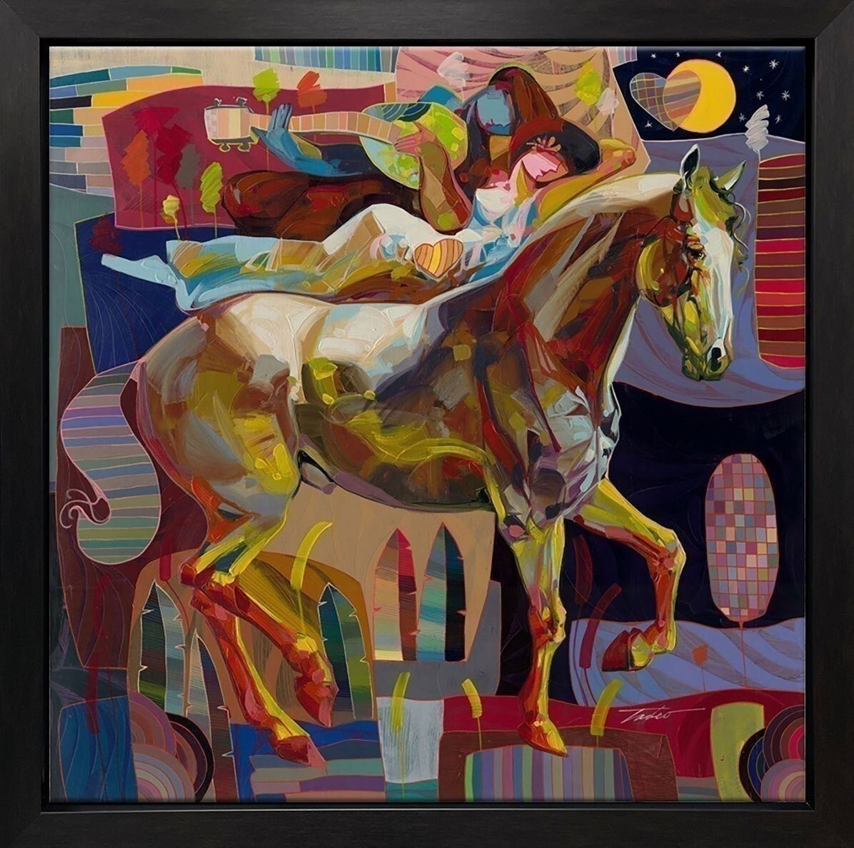 Cara de Azul, Canvas Painting by Tadeo Zavaleta, 32x32 streched and framed Cara de Azul, Canvas Painting by Tadeo Zavaleta, 32x32 streched and framed