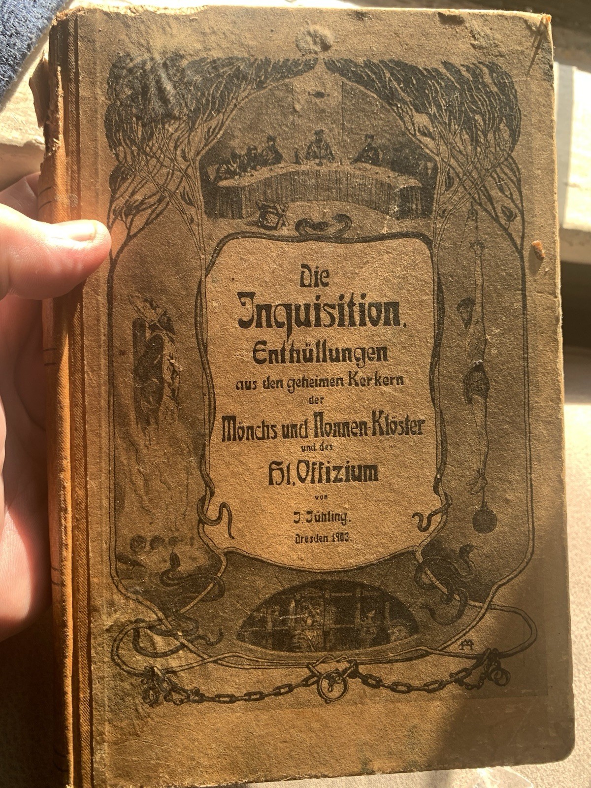 1900s Vintage InReligious Book. Some Damage . Pages Are Excellent.Nice art