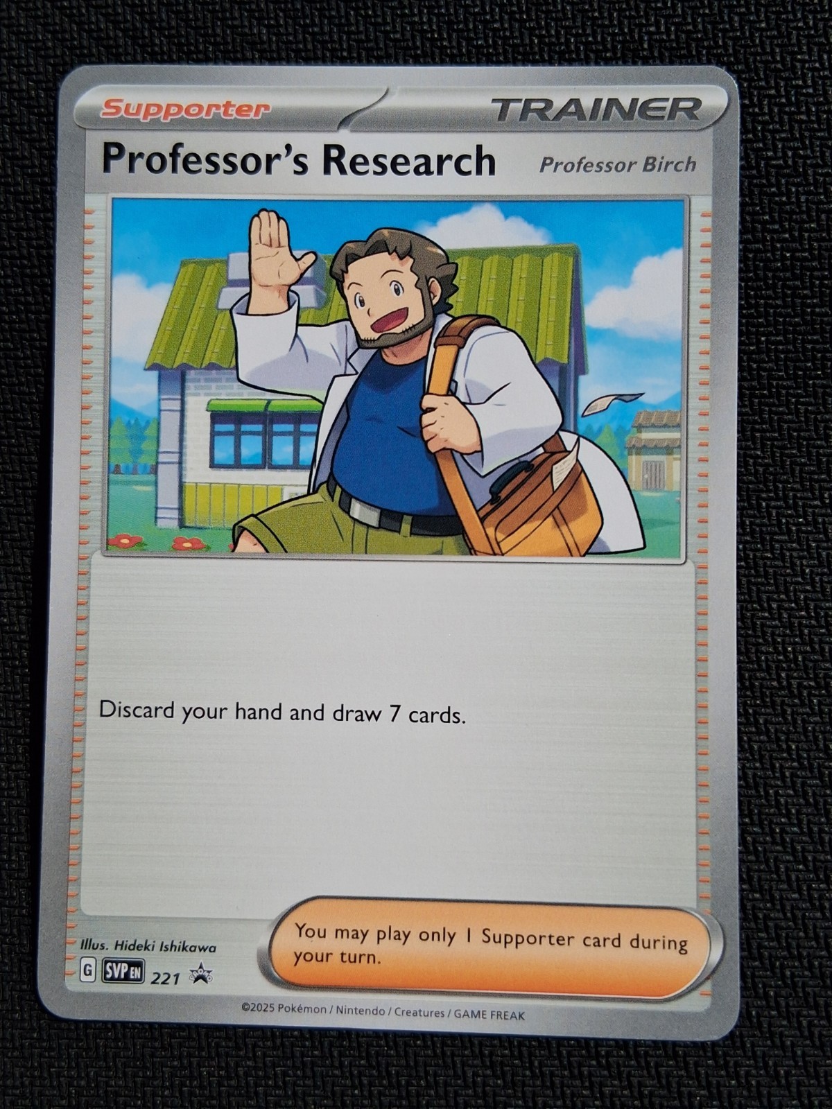 Professor's Research SVP 221 Black Star Promo Pokemon Card NEAR MINT NM