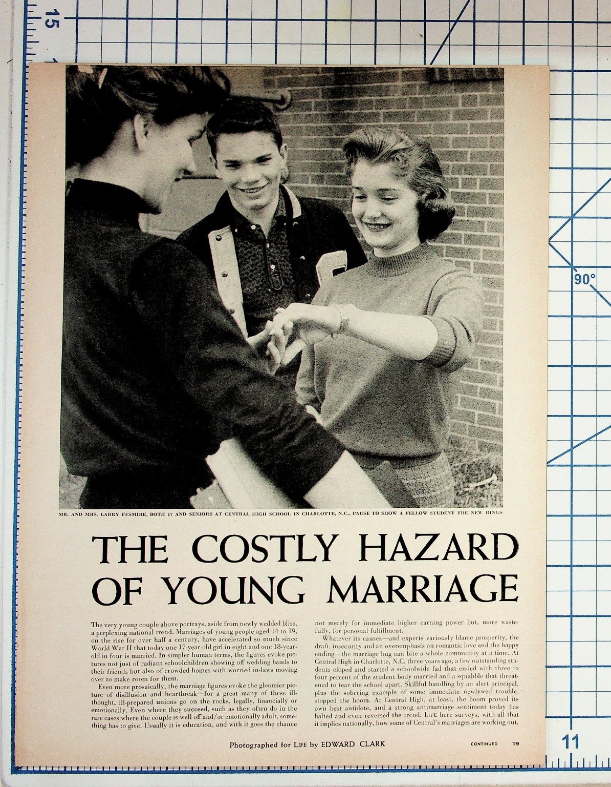 1960 LIFE Magazine Print Ad Article Young Marriage Charlotte NC Vintage Ephemera 1960 LIFE Magazine Print Ad Article Young Marriage Charlotte NC Vintage Ephemera