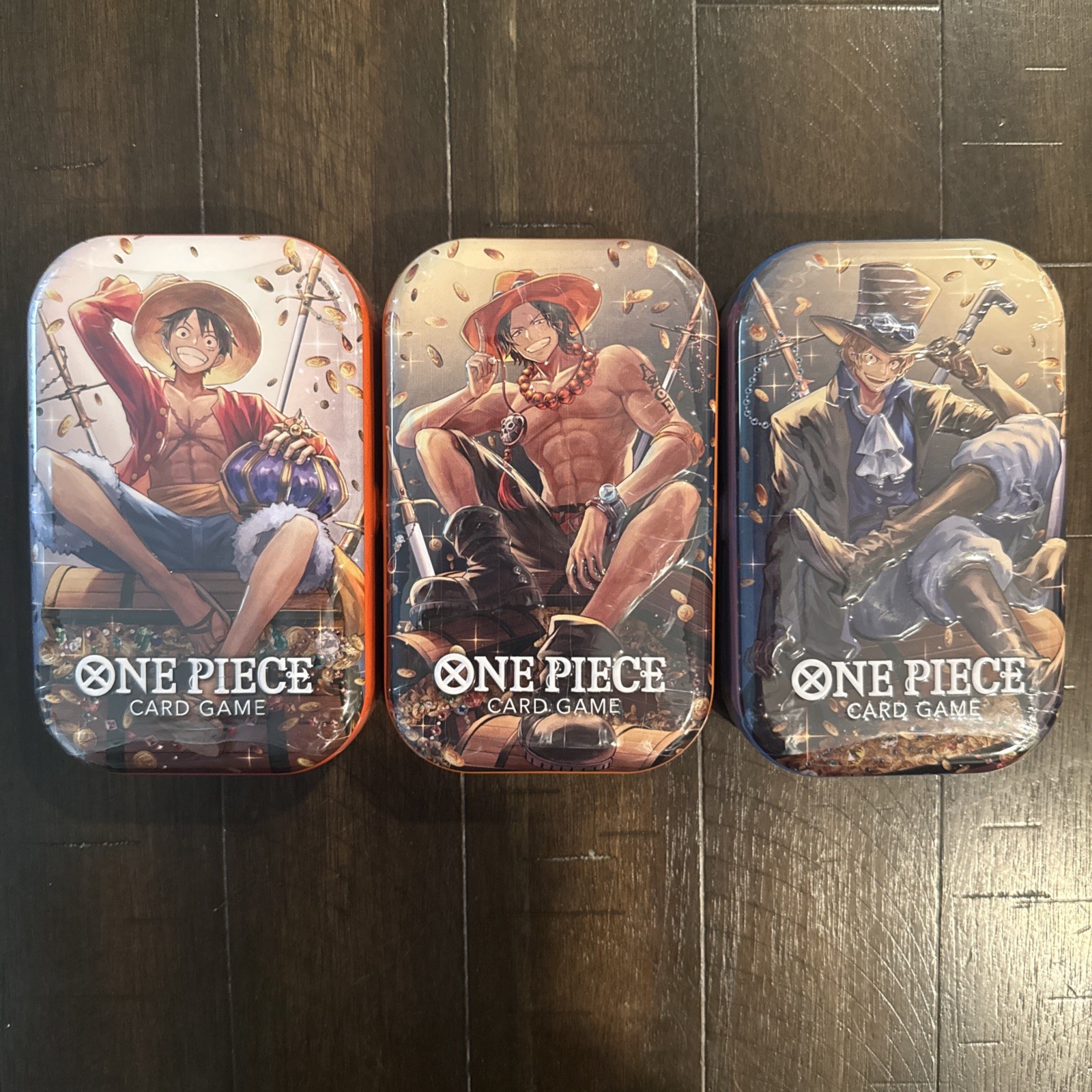Bandai Namco OnePiece TCG  Tin PackSet Vol2 Lot of 3 Collectible Tins SEALED NEW