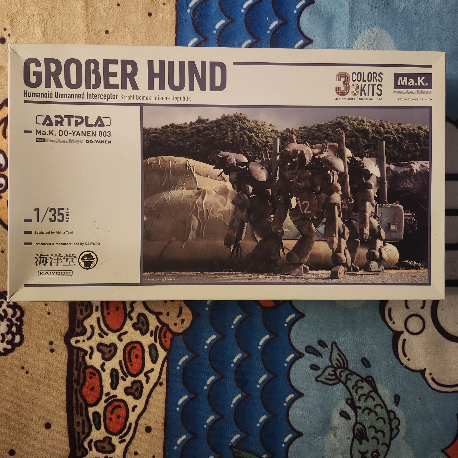 Kaiyodo ARTPLA 1/35 Humanoid Unmanned Interceptor Großer Hund 