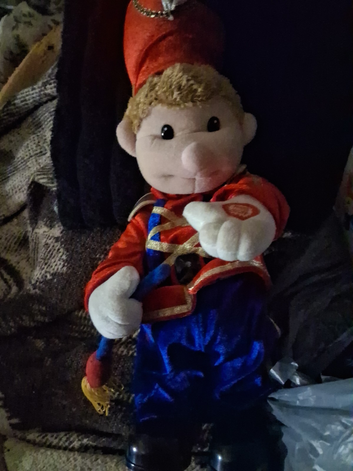 Vtg HK LTD Animated Marching Christmas Band Leader Dancing