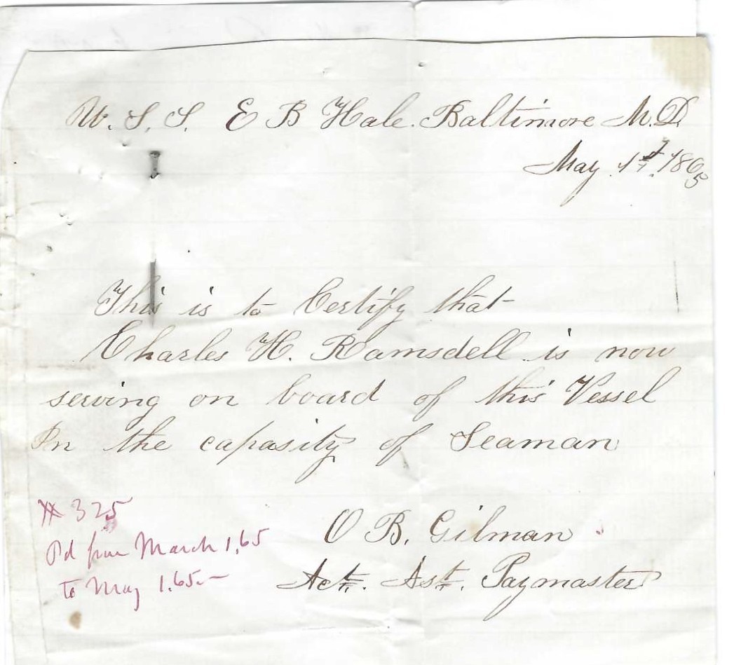 Union Navy Gunboat Ends Civil War Activity While Seaman Remains In Service