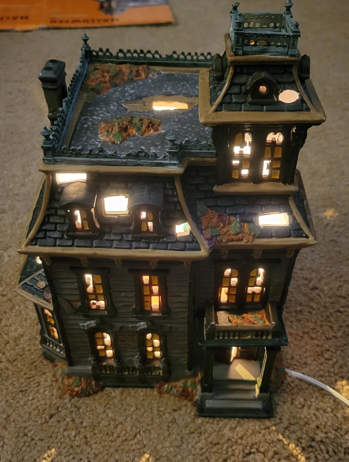 Vintage Dept. 56 Snow Village “Mordecai Mansion” Halloween 4025337 RETiRED Vintage Dept. 56 Snow Village “Mordecai Mansion” Halloween 4025337 RETiRED