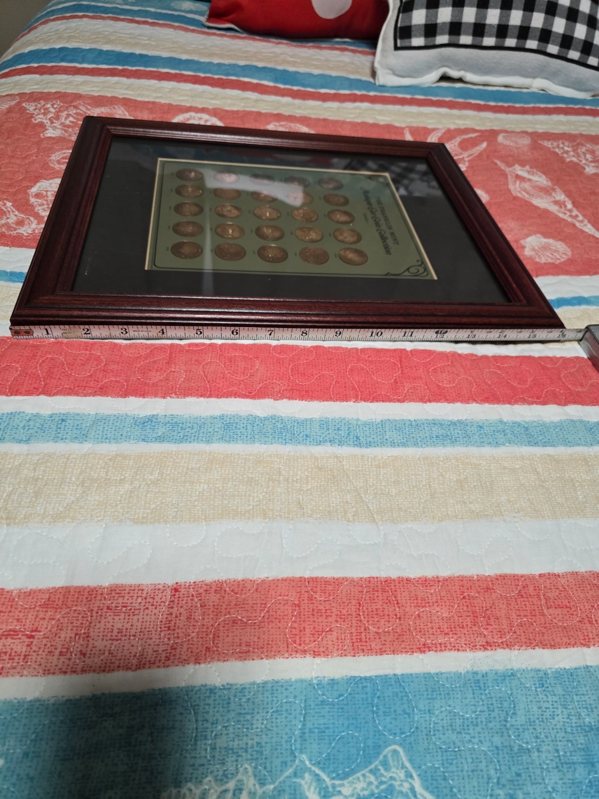 Framed Franklin Mint Antique Car Coin Collection (Series 1)