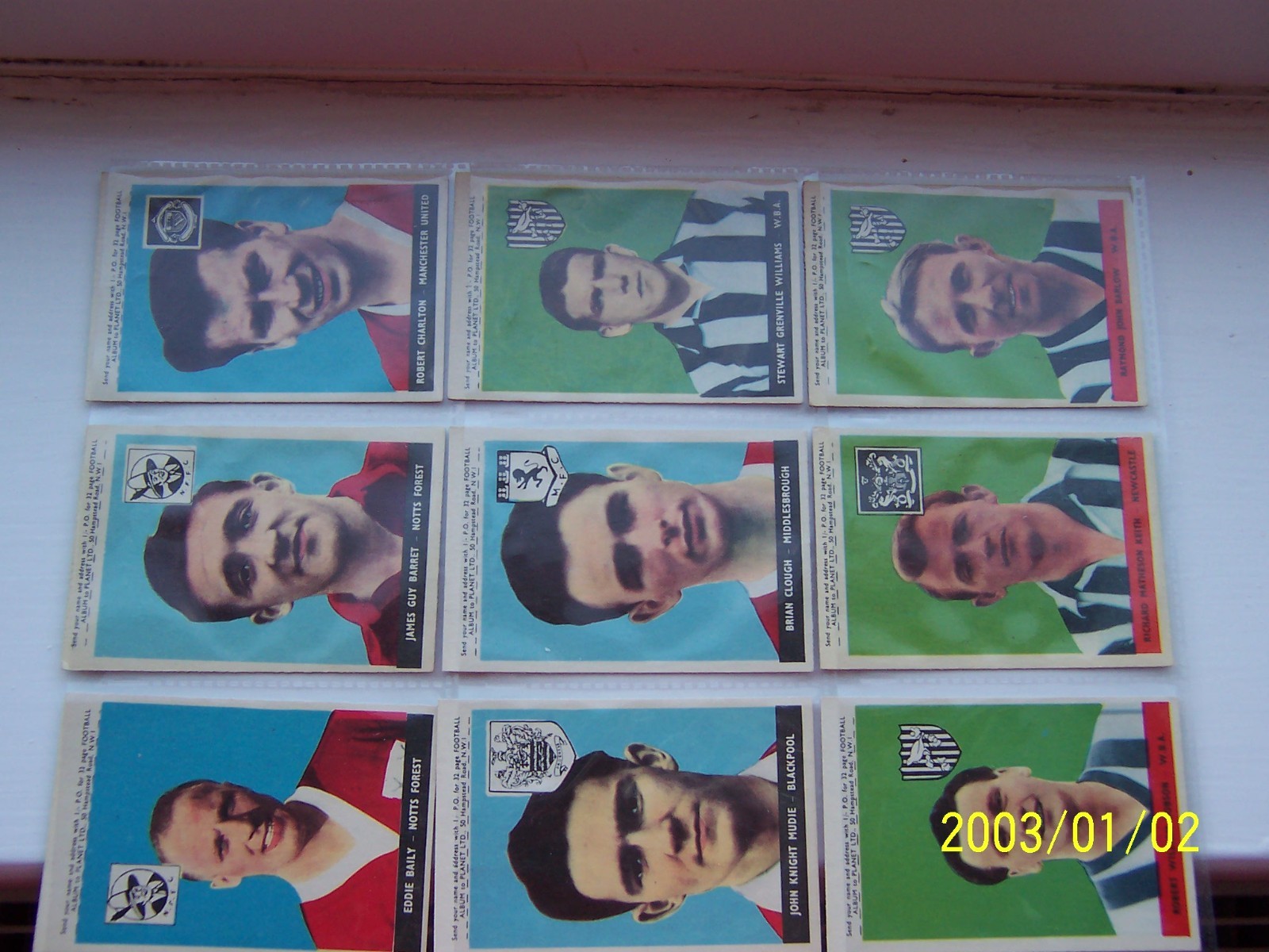 A&BC Footballers with Planet 1-46 with B Charlton  1958 full set