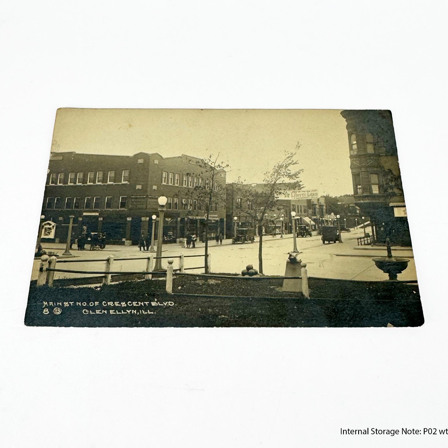 Vintage Postcard Main St Crescent Blvd Glen Ellyn Illinois H. B. Briggs Vintage Postcard Main St Crescent Blvd Glen Ellyn Illinois H. B. Briggs