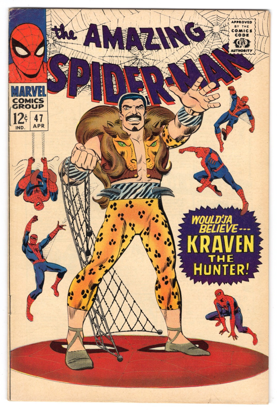 Amazing Spider-Man 47 1967 Marvel Comics F 6.0 5th App Kraven Gwen Stacy