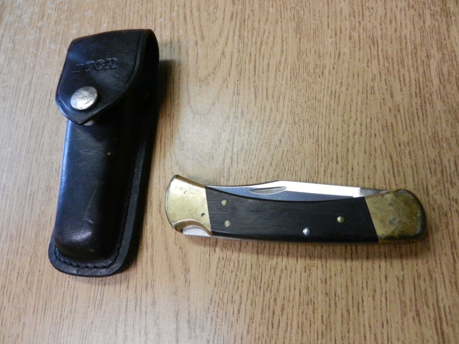  1981-1986 Buck 110 4 Dot Folding Lock Back Knife W/ Sheath 5\