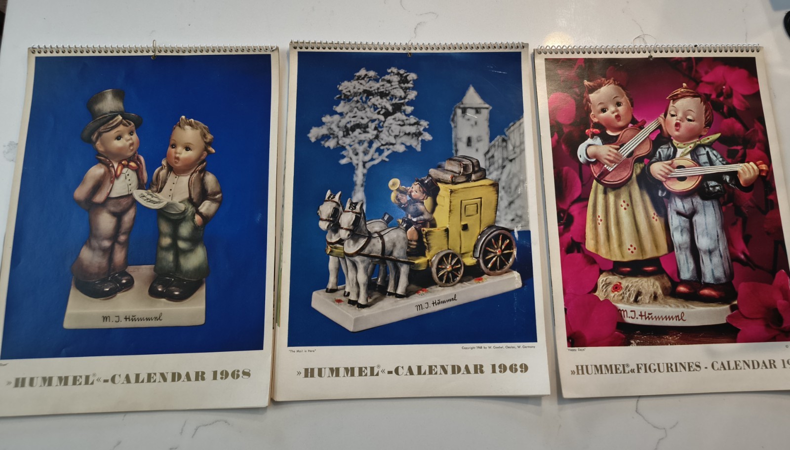 Vintage M.J. Hummel Goebel Calendars 1968, 1969 & 1975 – Lot of 3 Vintage M.J. Hummel Goebel Calendars 1968, 1969 & 1975 – Lot of 3