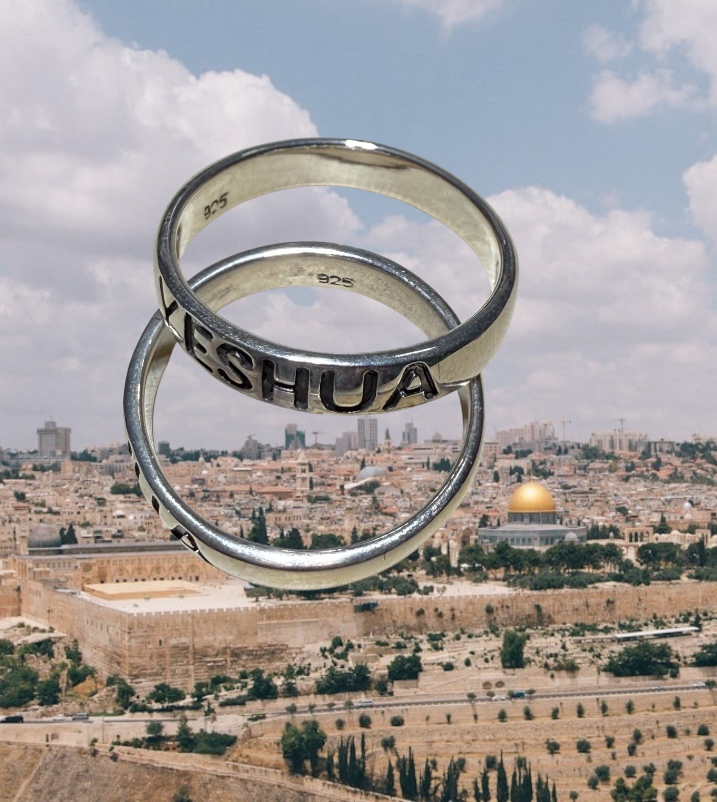 YESHUA RING 925 Sterling Silver Jesus Name In Hebrew Size 6 Gift Box 3 mm Width YESHUA RING 925 Sterling Silver Jesus Name In Hebrew Size 6 Gift Box 3 mm Width