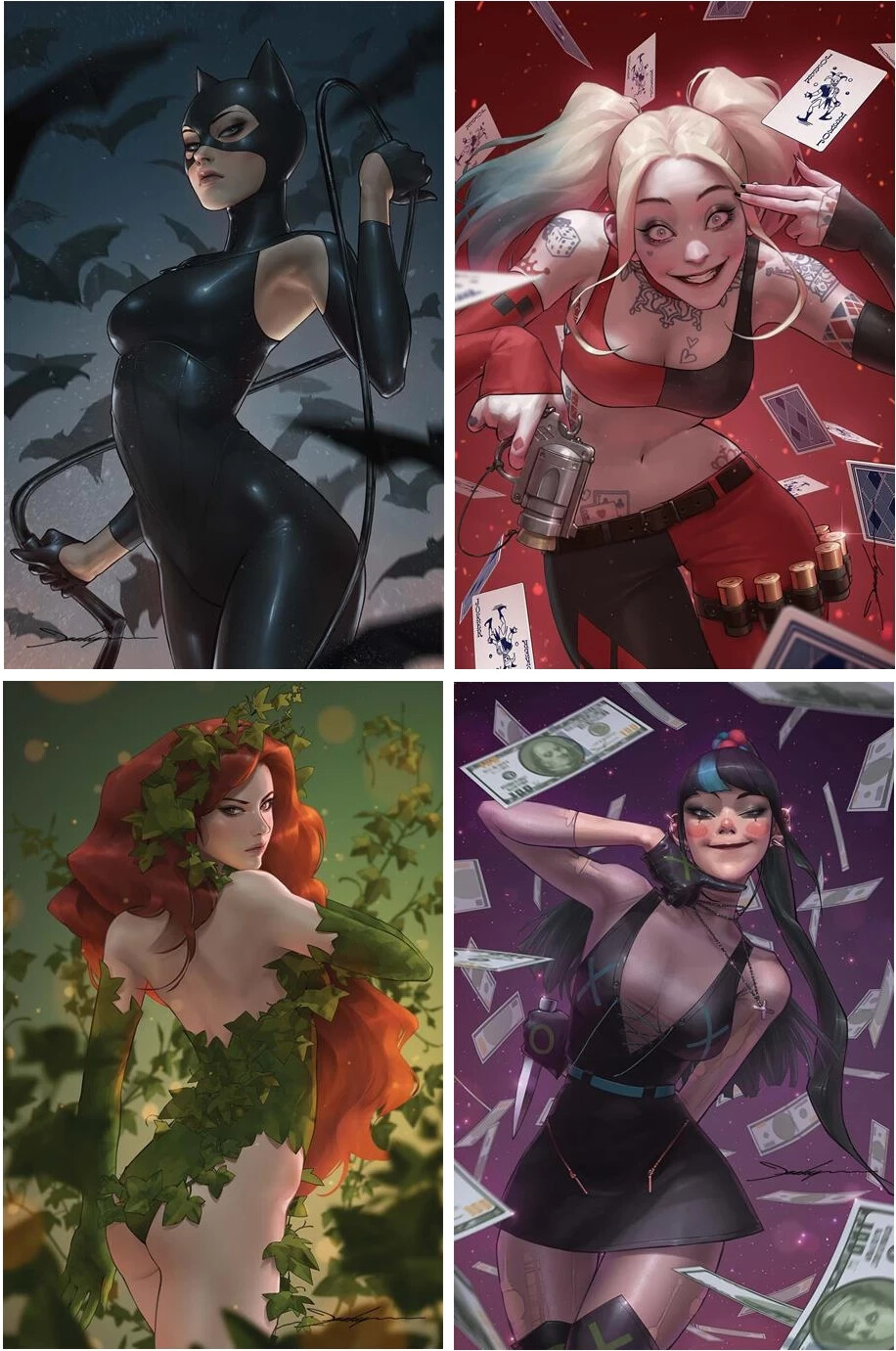GOTHAM CITY SIRENS #1,2,3,4 (JEEHYUNG LEE VARIANT SET) ~ DC Comics