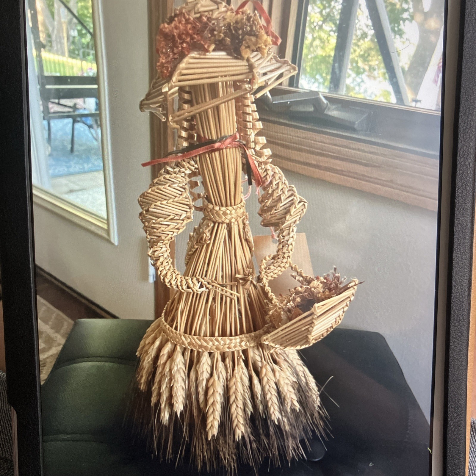 Vtg Wheat Straw Dolly Hand Made North Dakota Vtg Wheat Straw Dolly Hand Made North Dakota