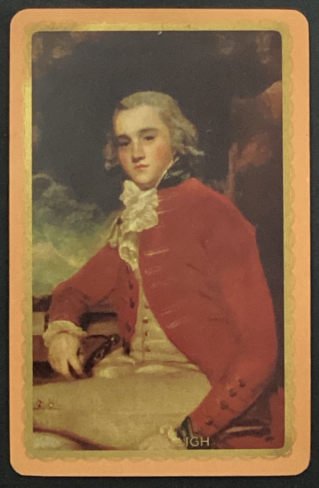 Captain William Bligh by Sir Joshua Reynolds VTG Single Swap Art Playing Card