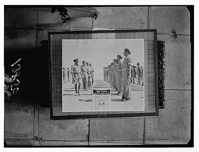 Photo:Jewish Brigade Recruitment 1944-1946 Soldiers Military Photo