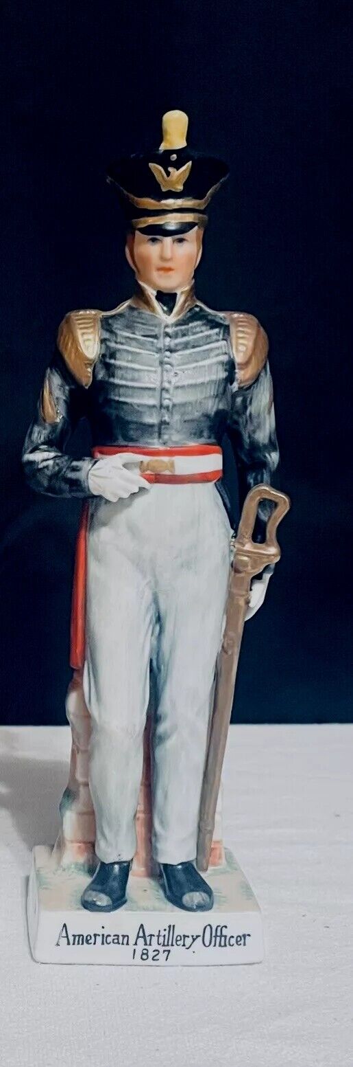 Andrea by Sadek 1827 American Artillery Officer 9” Porcelain Figurine