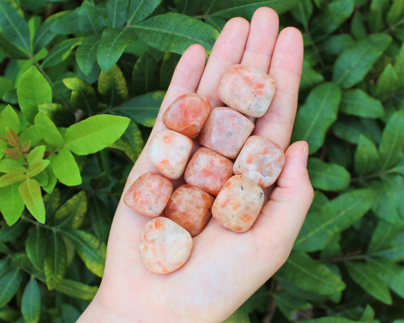 4 oz Sunstone Tumbled Stones: \'A\' Grade Natural Polished Crystals 1/4 lb 4 oz Sunstone Tumbled Stones: \'A\' Grade Natural Polished Crystals 1/4 lb