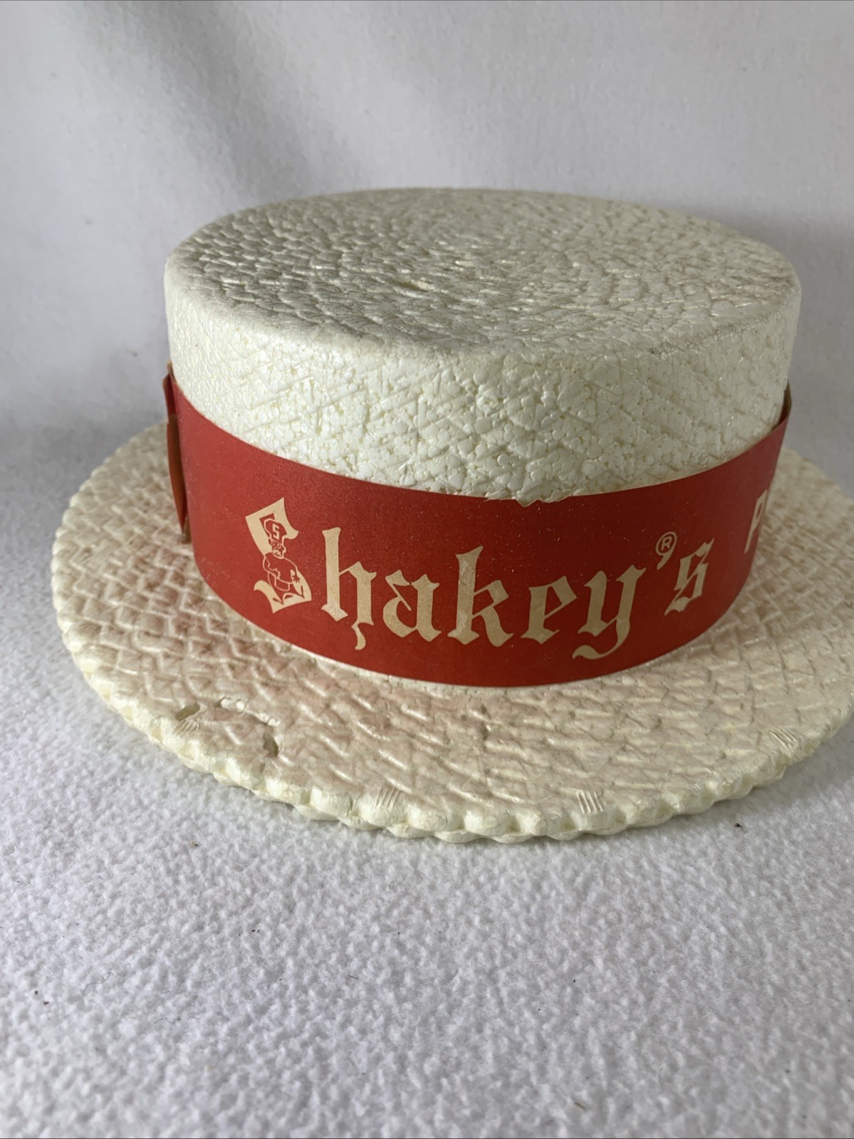 Vintage 1967 Shakey’s Pizza Parlor Birthday Party Club Styrofoam Hat