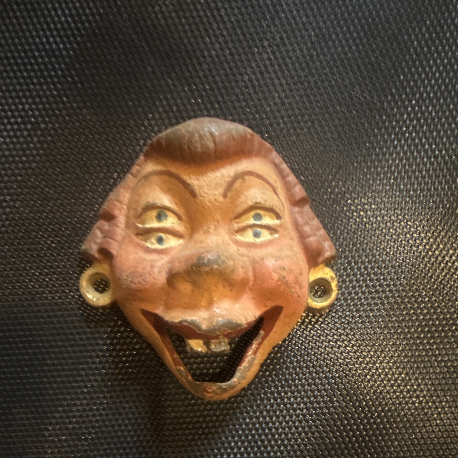 Vintage Cast Iron Character Face Wall Mount Beer Bottle Opener Breweriana Vintage Cast Iron Character Face Wall Mount Beer Bottle Opener Breweriana
