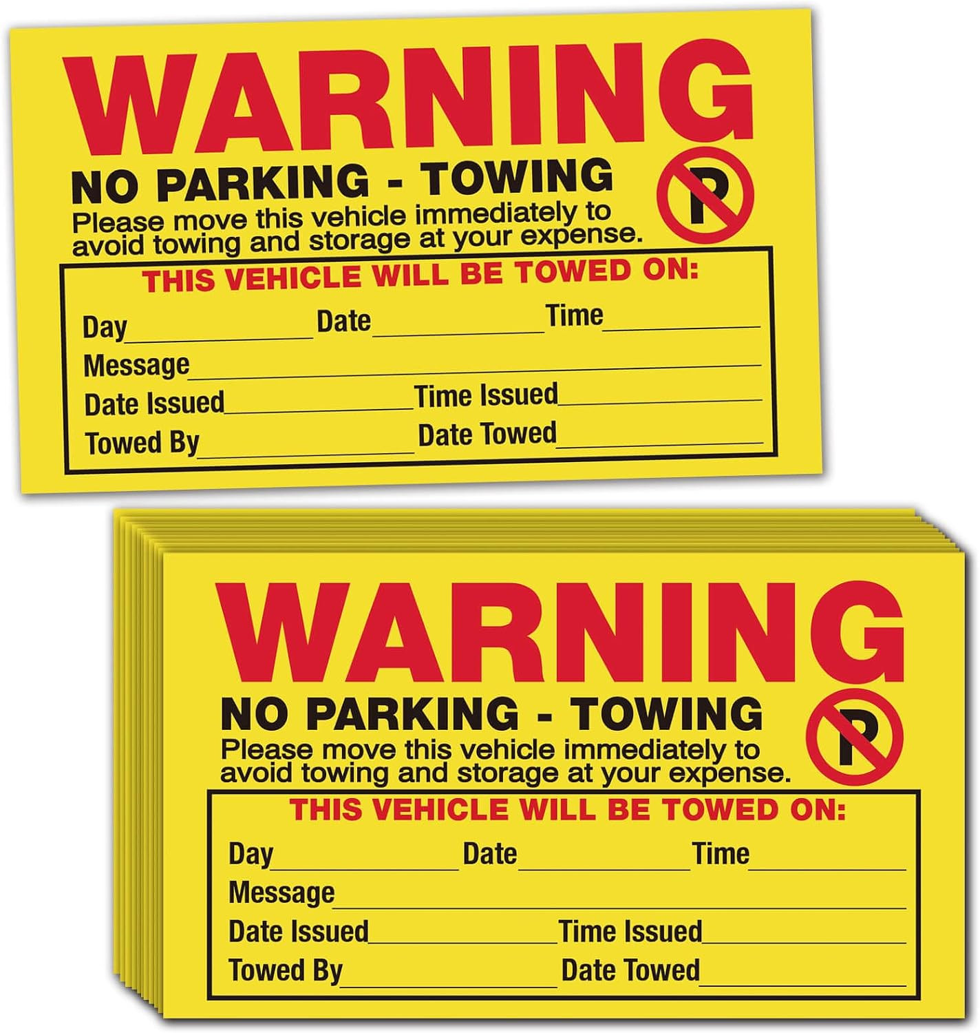 Parking Violation Stickers - 50 Pack, 5