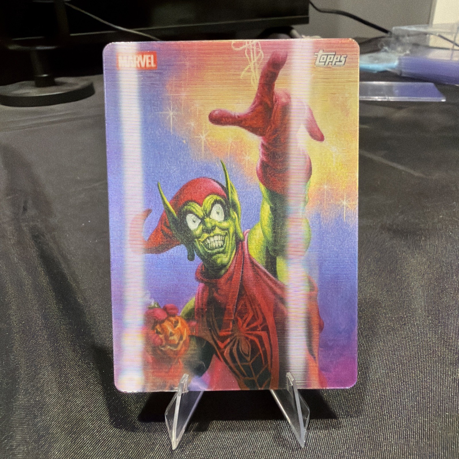 Marvel Topps Neon 2026 Marquee Motion MM-10 Miles Morales Green Goblin Marvel Topps Neon 2026 Marquee Motion MM-10 Miles Morales Green Goblin